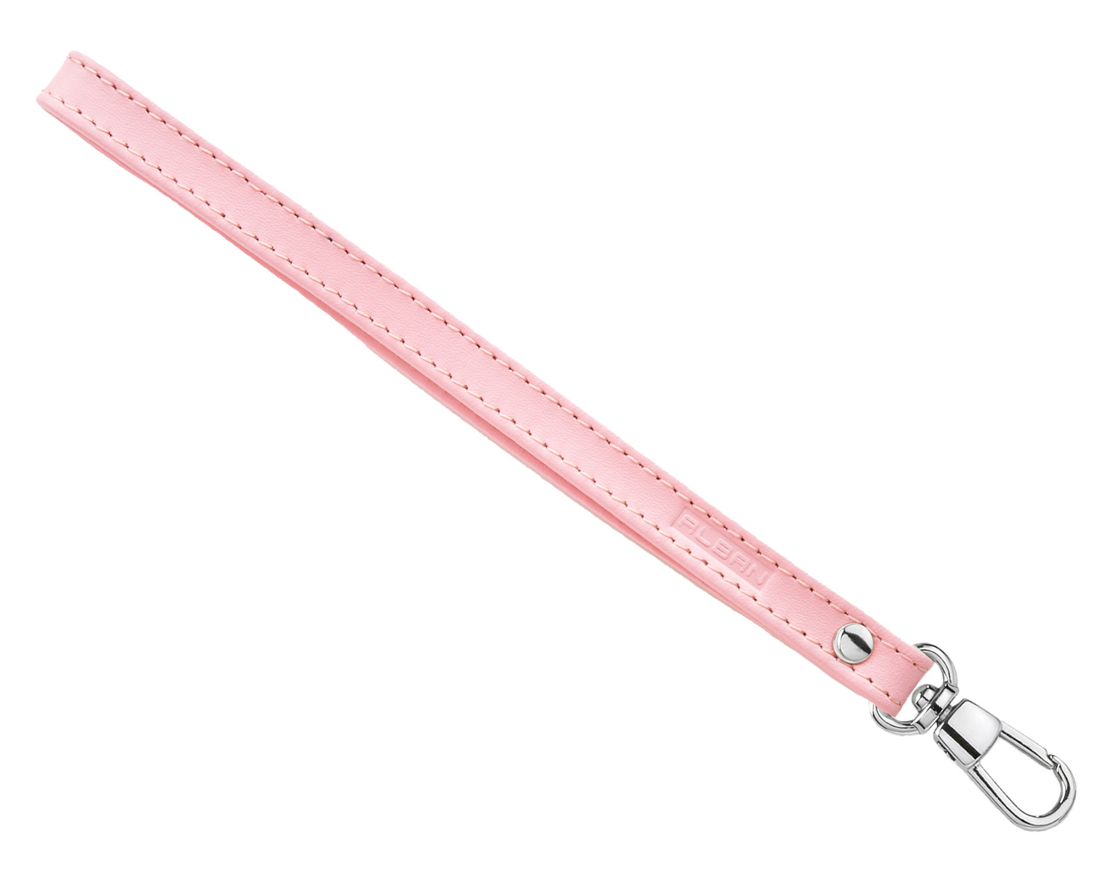 Alban Replacement PINK Leather Wrist Strap Silver Clasp for Purse Wristlet