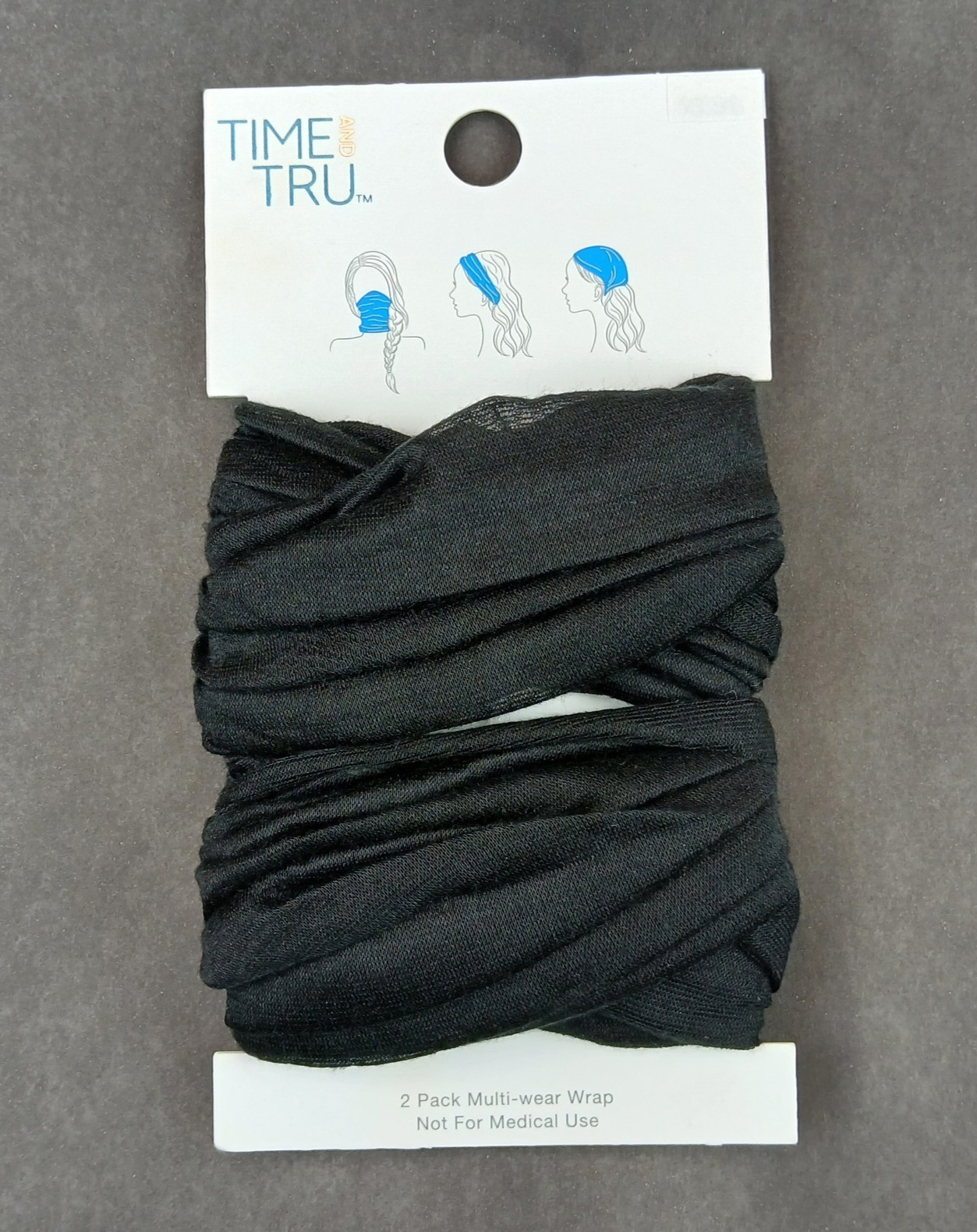 Time And Tru Head Wrap 2 Pack Multi Wear Hair Face Infinity Band Scarf “Choose”