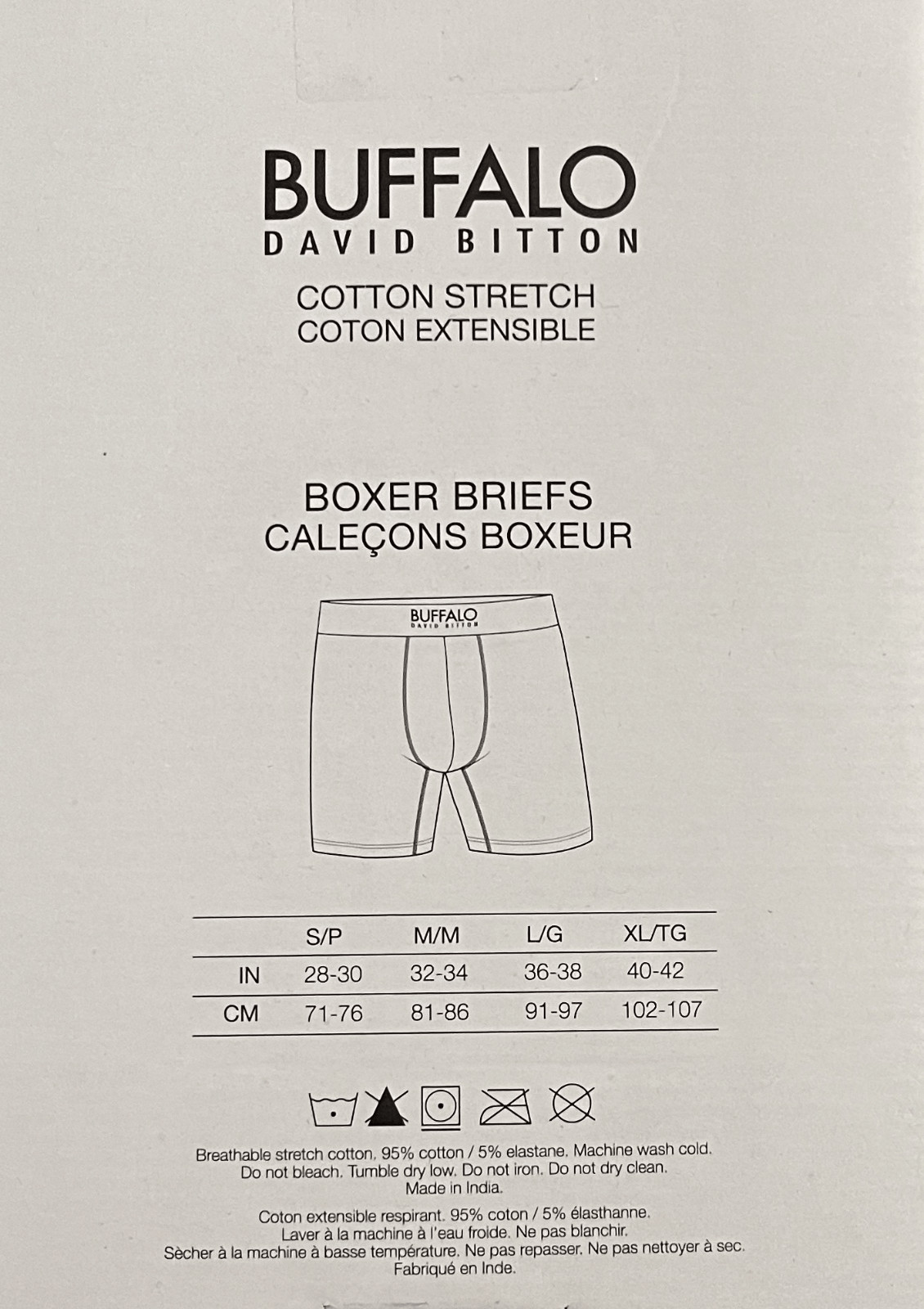 Buffalo David Bitton Cotton Stretch Extensible Boxer Briefs underwear (1 Item)