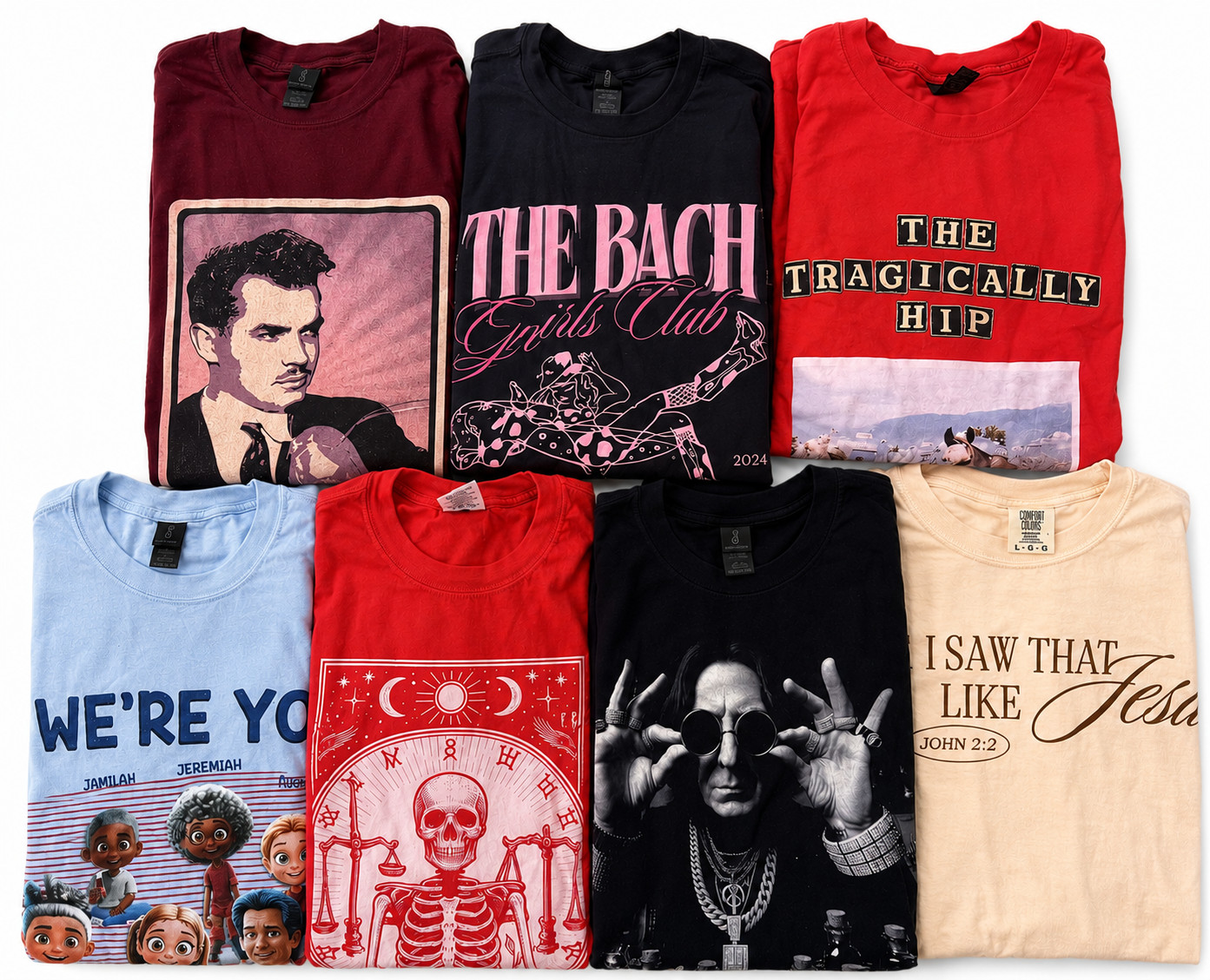 Mystery Box 5 Graphic Tees Unworn Printed T-Shirts Pick Size