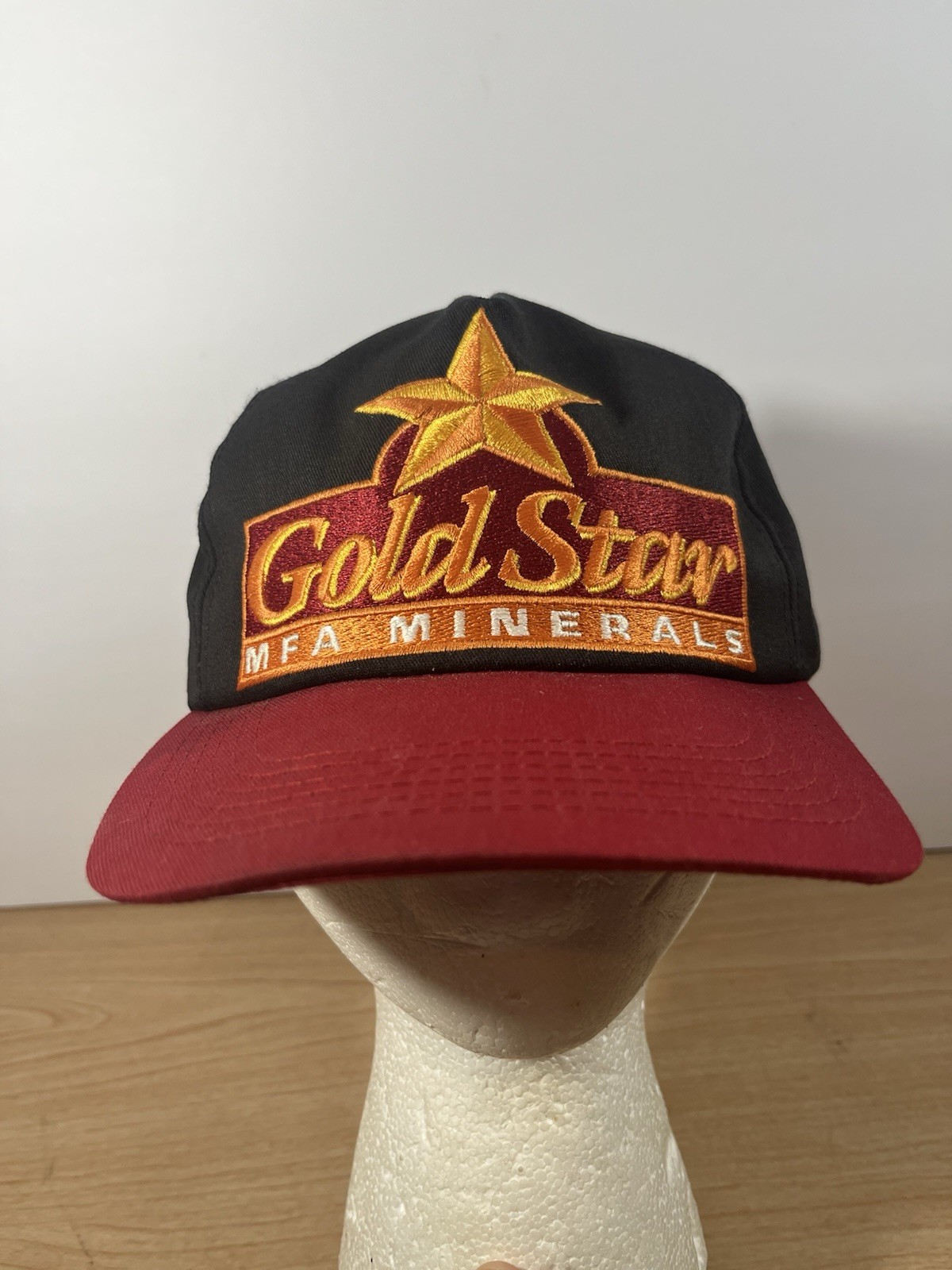 K-Products Gold Star MFA Minerals Hat Missouri Farmers Association Logo Cap VTG