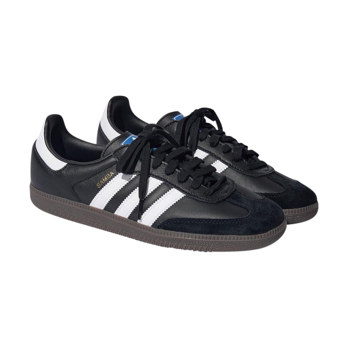 MENS ADIDAS SAMBA OG_BLACK/WHITE/GUM B75807-SIZE 8