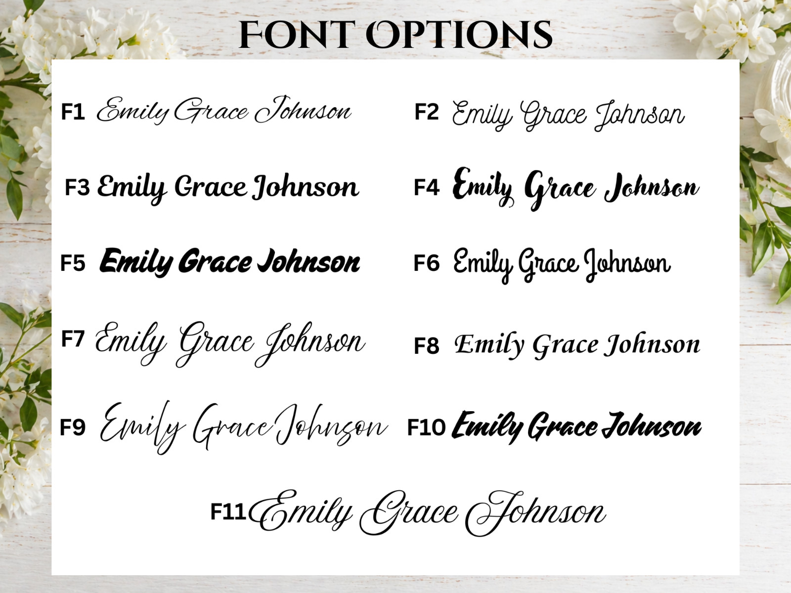 Personalized Round Jewelry Box Custom Name Birth Flower Bridesmaid Gift Case