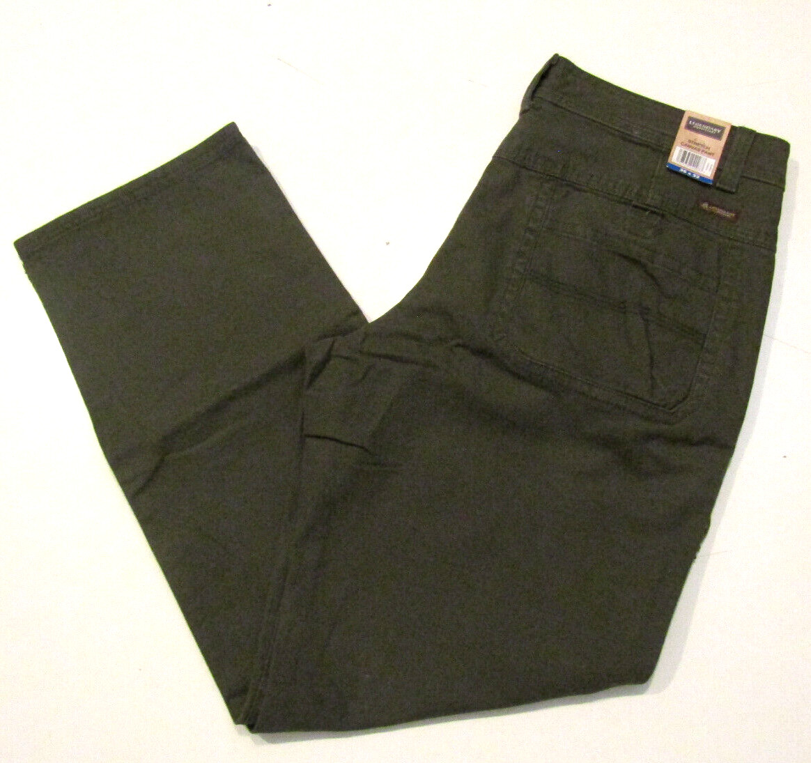 LEGENDARY OUTFITTERS Green Strech Canvas Pants Relaxed Fit 38 W 29 L NWT Mens