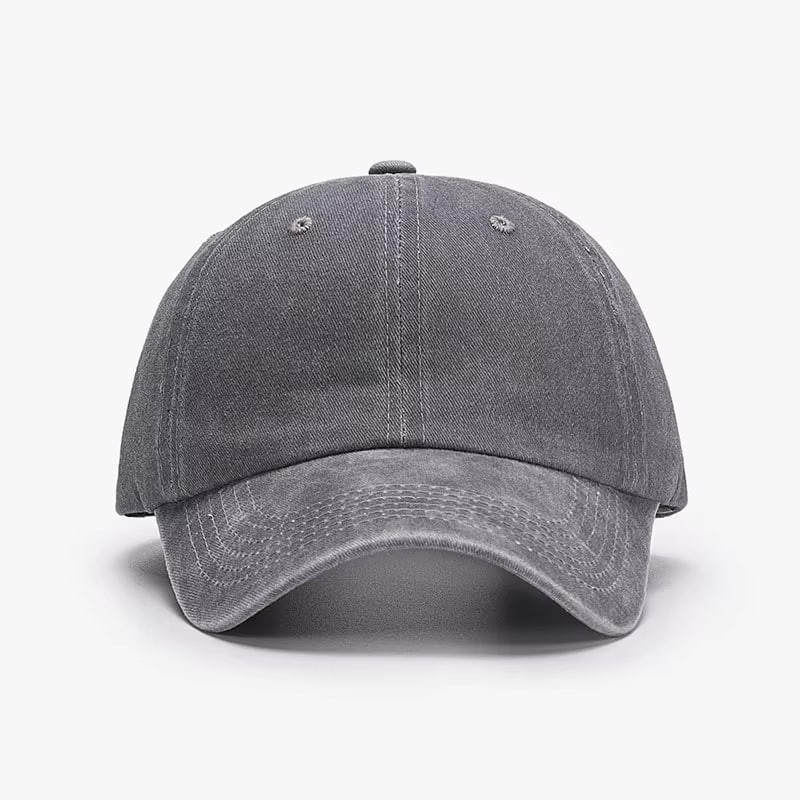 Dyed Cotton Washed Solid Plain Polo Style Baseball Ball Cap Hat Dad