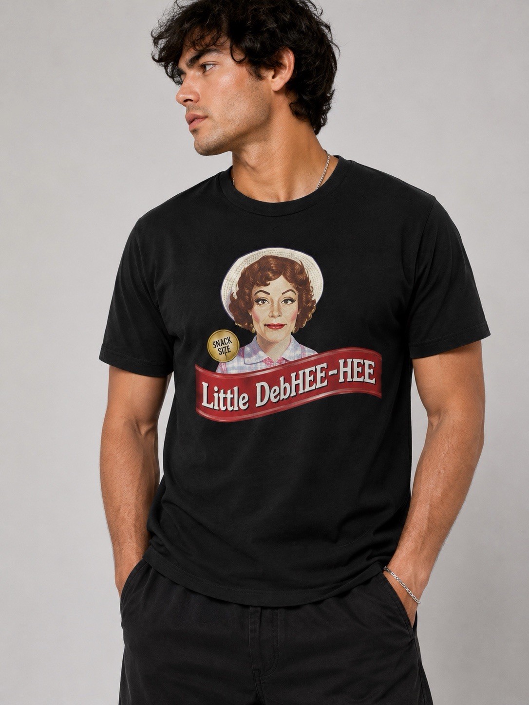 Little DebHEE-HEE Parody Shirt Funny Retro Snack Inspired Graphic Tee