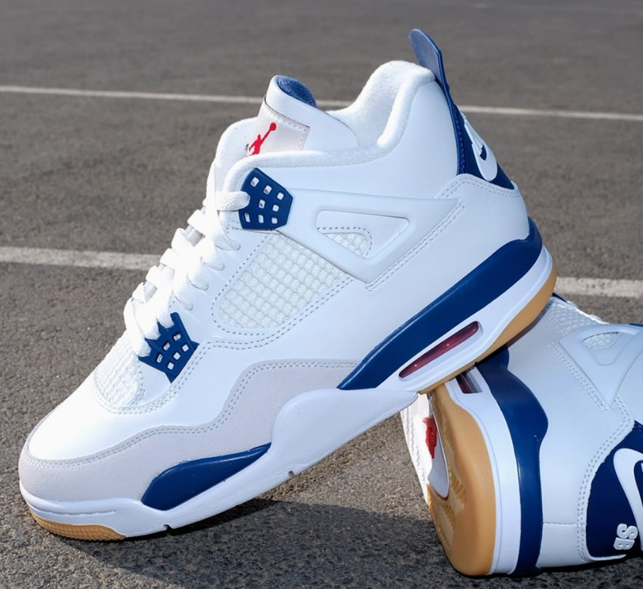 Jordan 4 Retro SB “Navy Blue” Men’s Mid Top Basketball Shoes Size 7-12