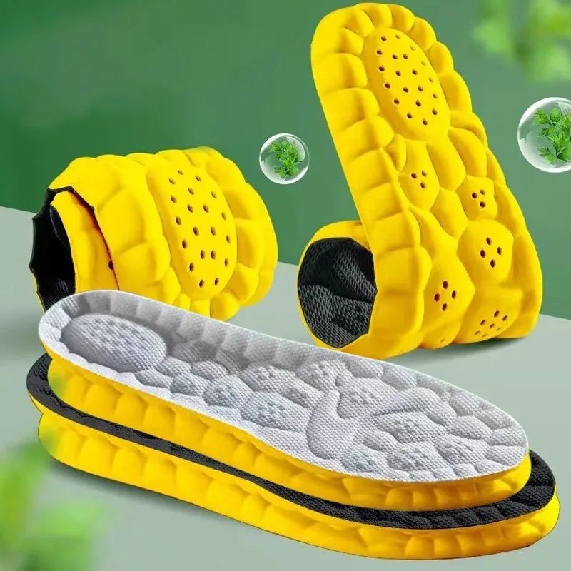 Insoles Orthopedic Supersoft For Sports Shoes 4D Inserts Feet Shock Absorption