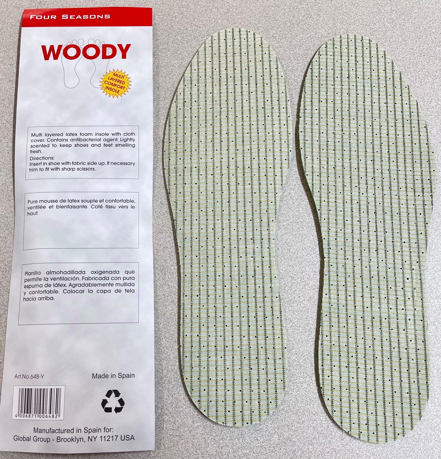 Woody Comfort Cushion Shoe Inserts Soft Latex Foam Boot Flat Insoles Men Women