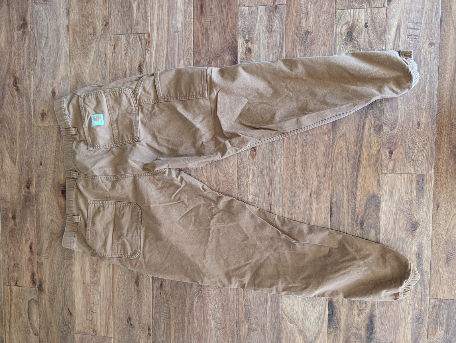 Carhartt Joggers Mens 38 Brown Rugged Relaxed Fit Canvas Pants