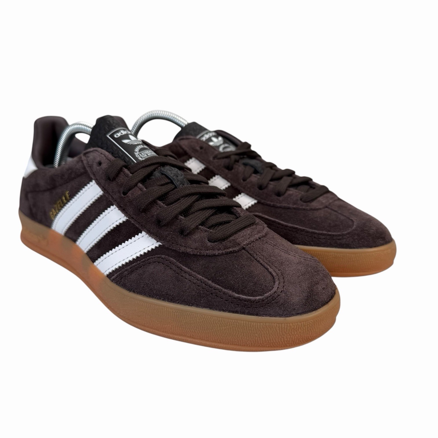 Adidas Gazelle Indoor Aurora Coffee Core White Gum Shoes HQ5152 Men’s Sizes 7-10