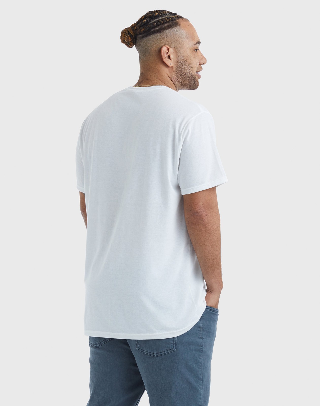Hanes Men’s T-Shirt Big & Tall Tri-Blend Short Sleeve Originals Crew sz LT-3XL T