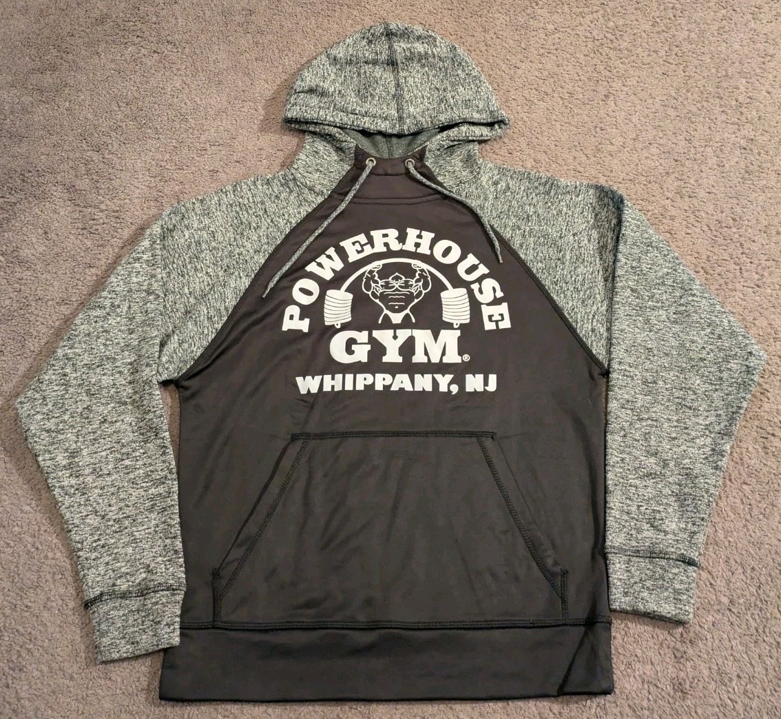 J.America Powerhouse Gym Pullover Hoodie Sweatshirt Bodybuilding Men’s S