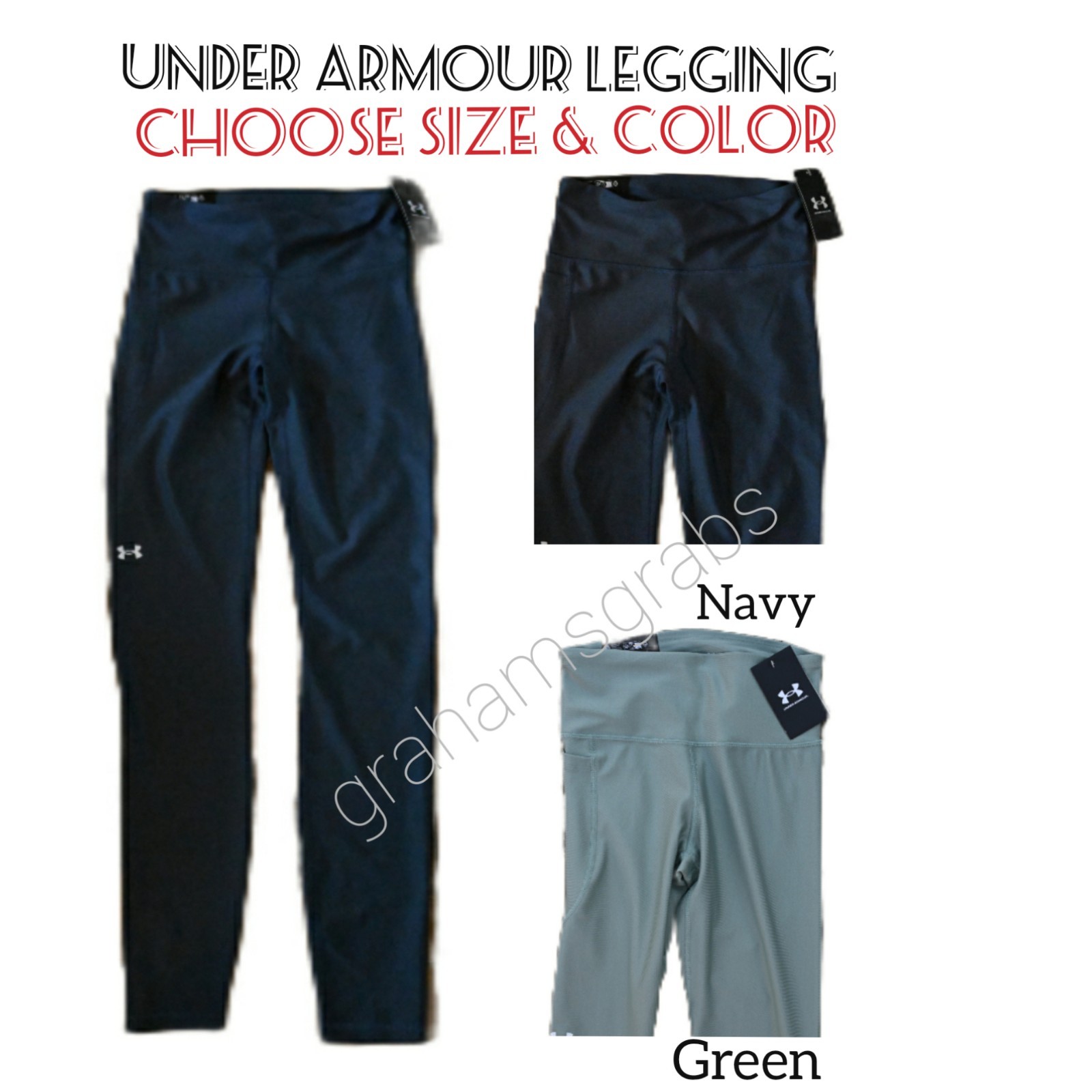UNDER ARMOUR WOMENS COMPRESSION STRETCH HIGH RISE TECH LEGGING FULL LEG CHOICE!