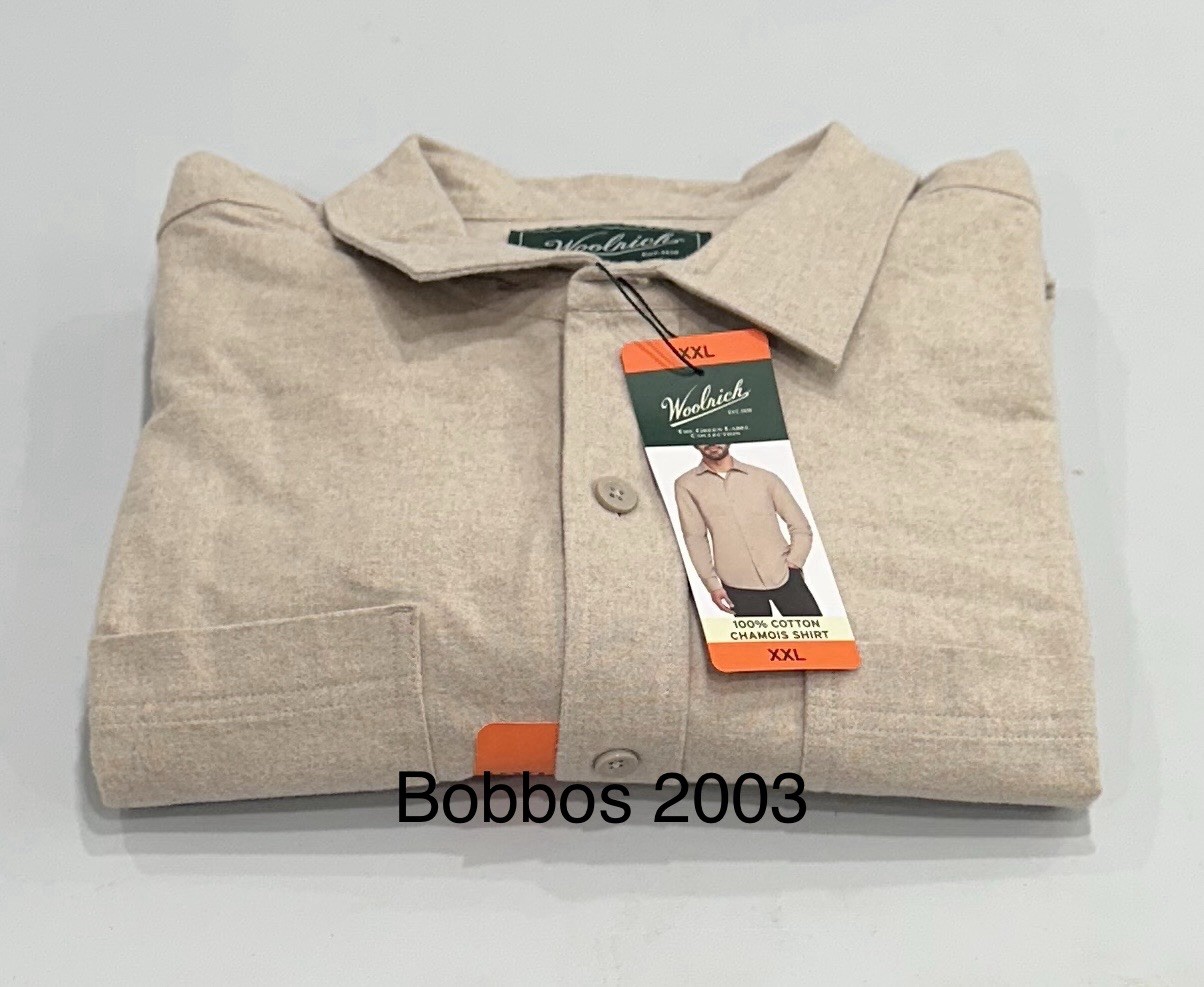 Woolrich Men’s 100% Cotton Chamois Shirt, Tan, Size XXL