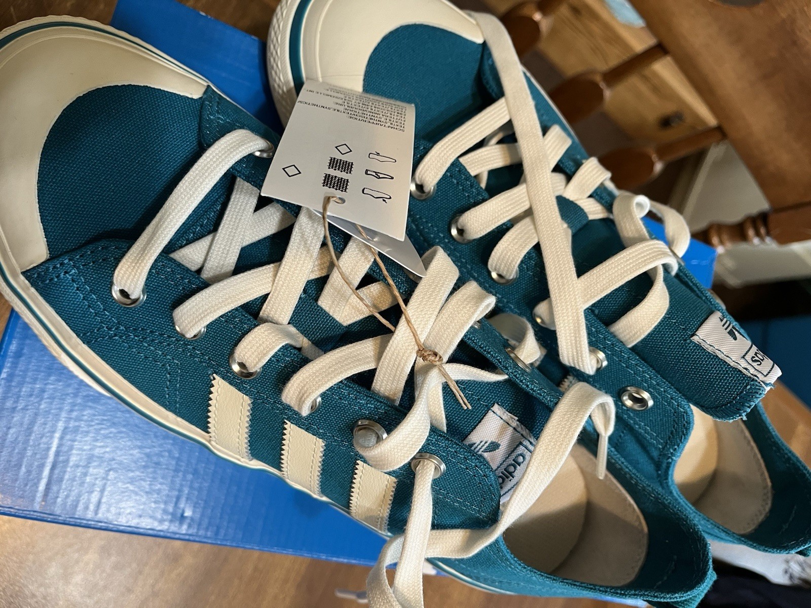 NEW Adidas Nizza Shoes Size 9 Blue