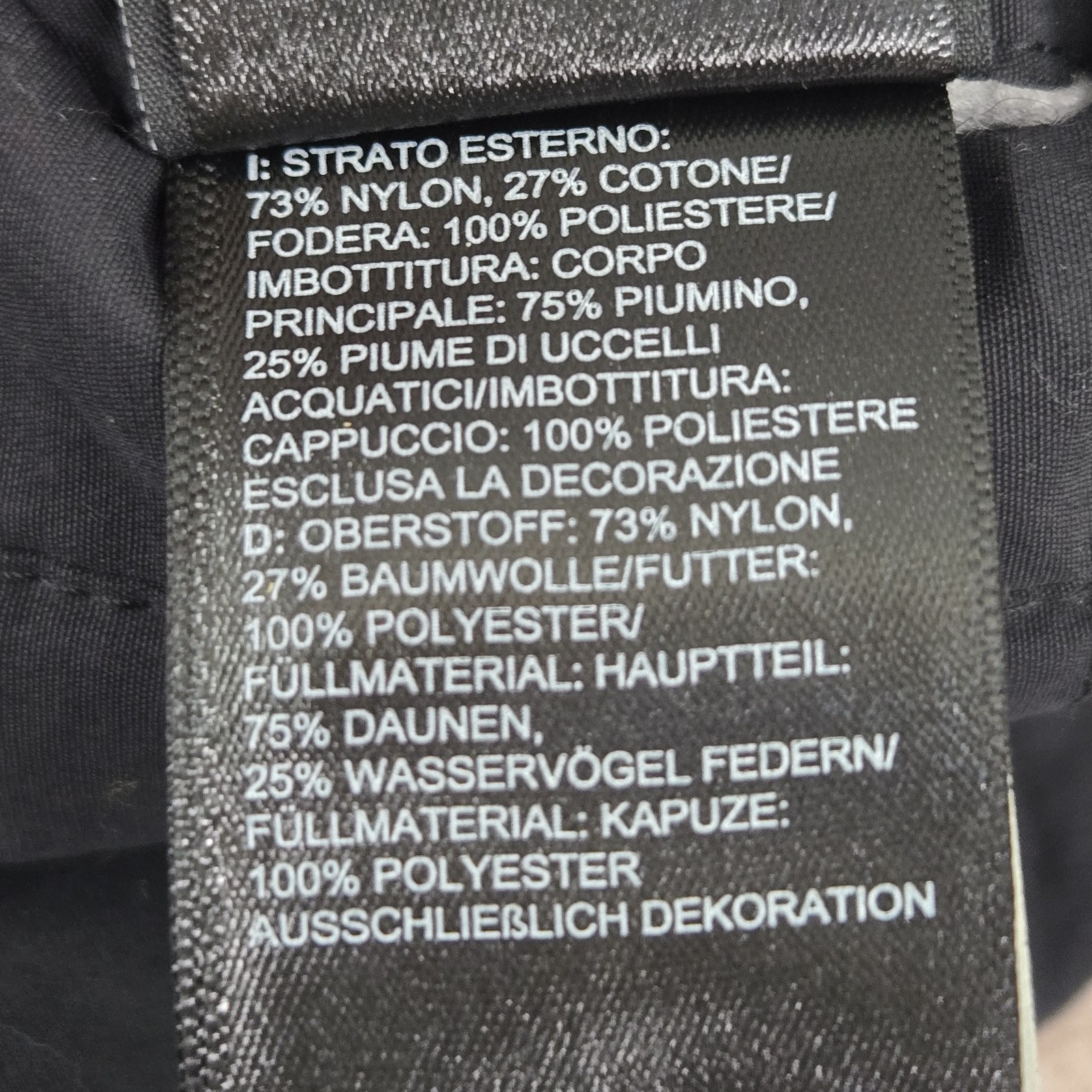 The North Face Boy Jacket M Black Nylon Polyester Colorblock Puffer Down