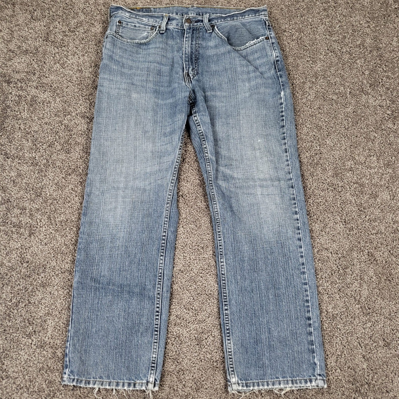 Levi’s 559 Relaxed Straight Jeans Mens 34×30 Blue Good Distressed 00559-2765