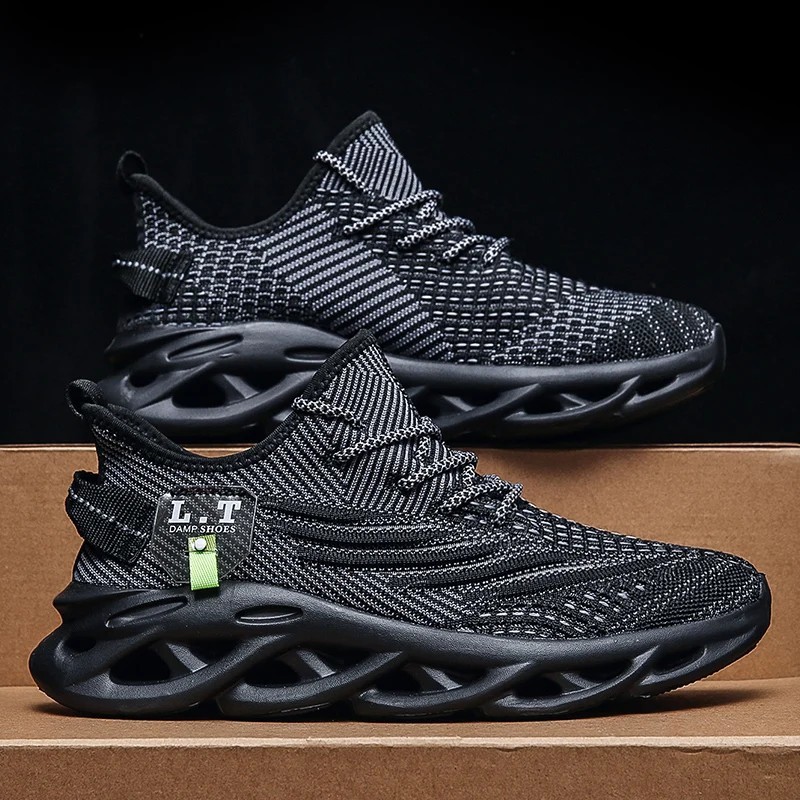 Men’s Athletic Running Shoes Breathable Mesh Sneakers Lightweight Walking Gym