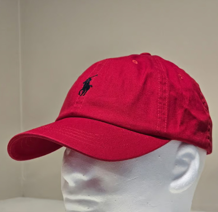 Polo Ralph Lauren Men’s One Size Cotton Chino Adjustable Ball Cap Red