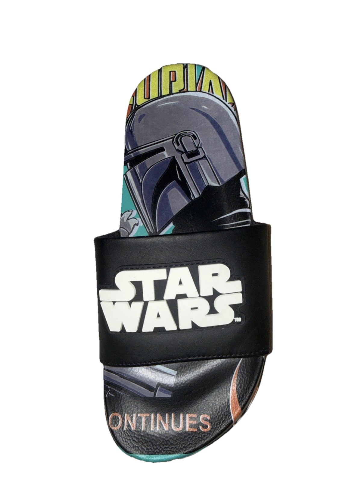 Star Wars The Mandalorian Ground Up Men’s Sport Slides Sandals Size 10 Large