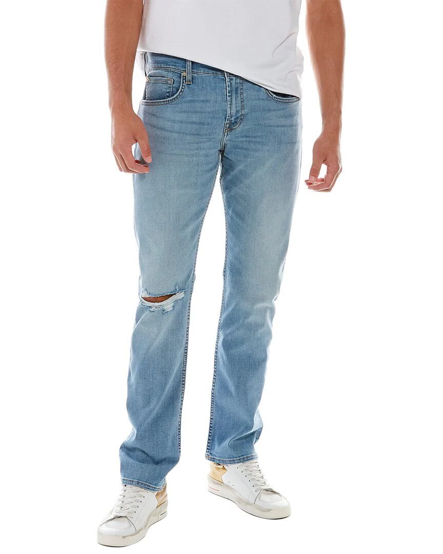7 For All Mankind Men’s Tapered Straight Leg Jeans Size 36 x 33 NWT Laguna Wash