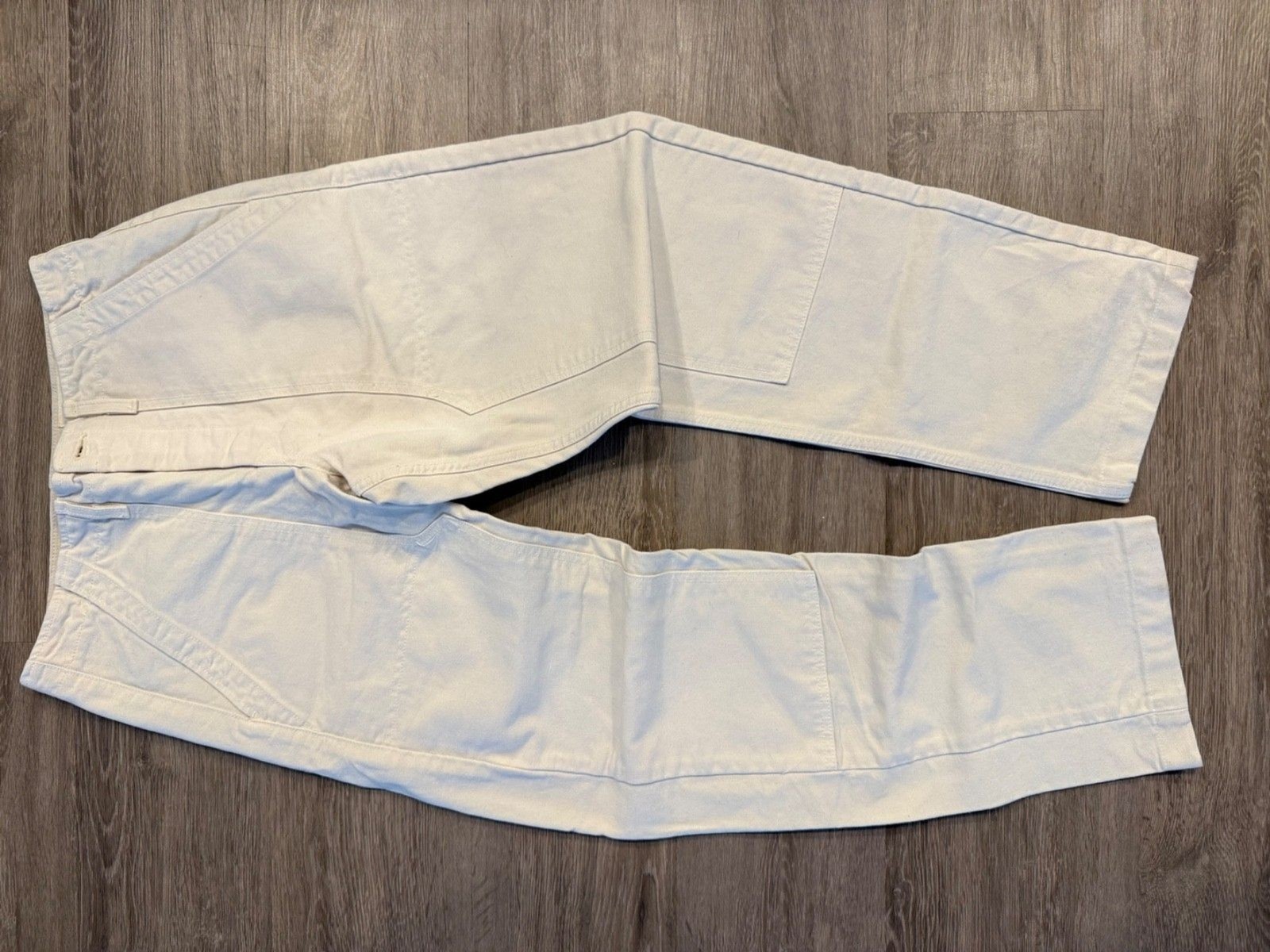 Imogene Willie Jeans size 33 Button Fly Straight Pintuck Natural Denim USA