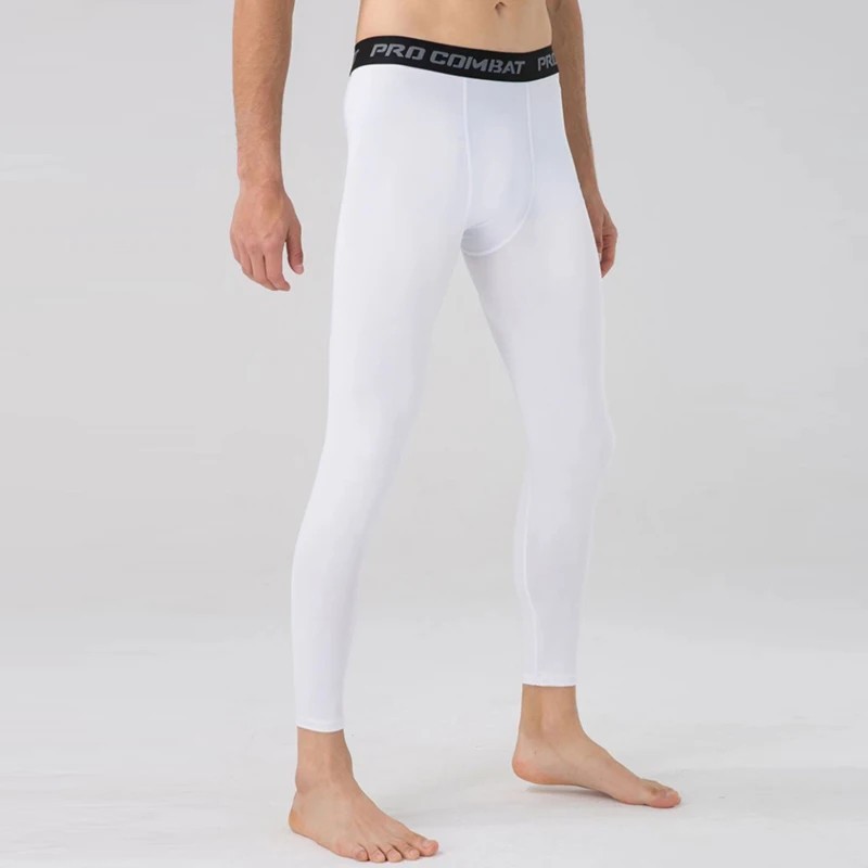 Man’s Workout Leggings Compression Base Layer Gym Sports Running Training Pants
