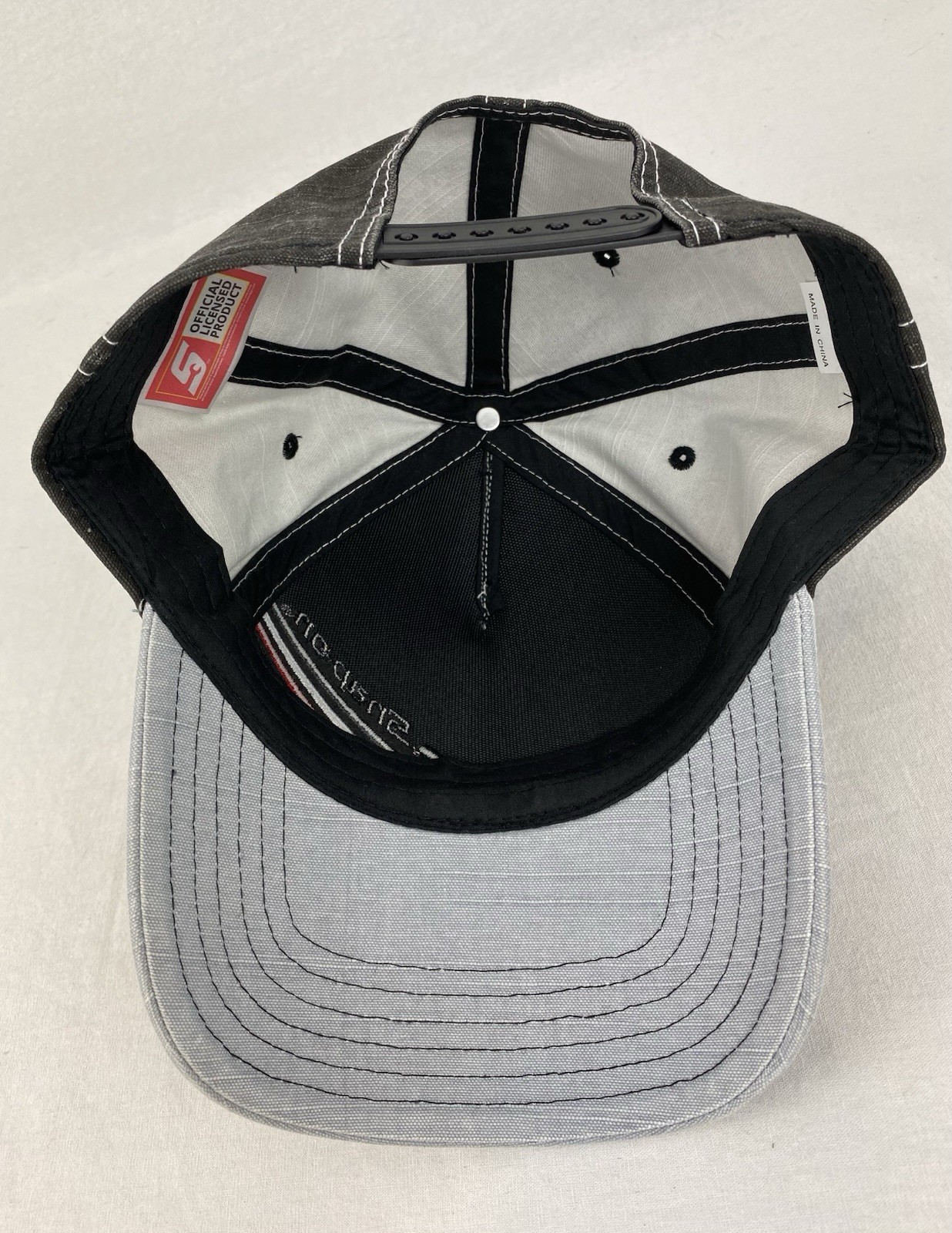 Snap-On Tools Gray Snapback Trucker Hat Adjustable Mechanic Logo Cotton