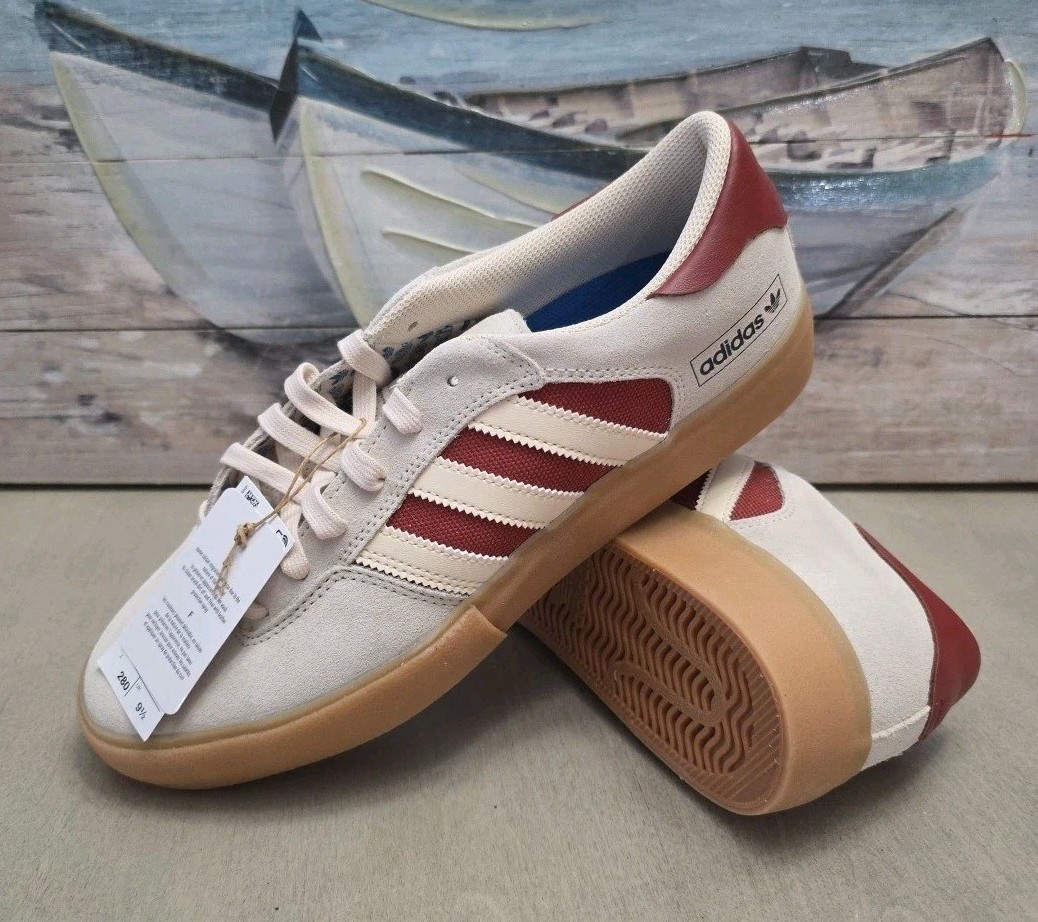 Adidas Men’s Matchbreak Super Sneakers SZ 10 Wonder White Preloved Ruby JH5715