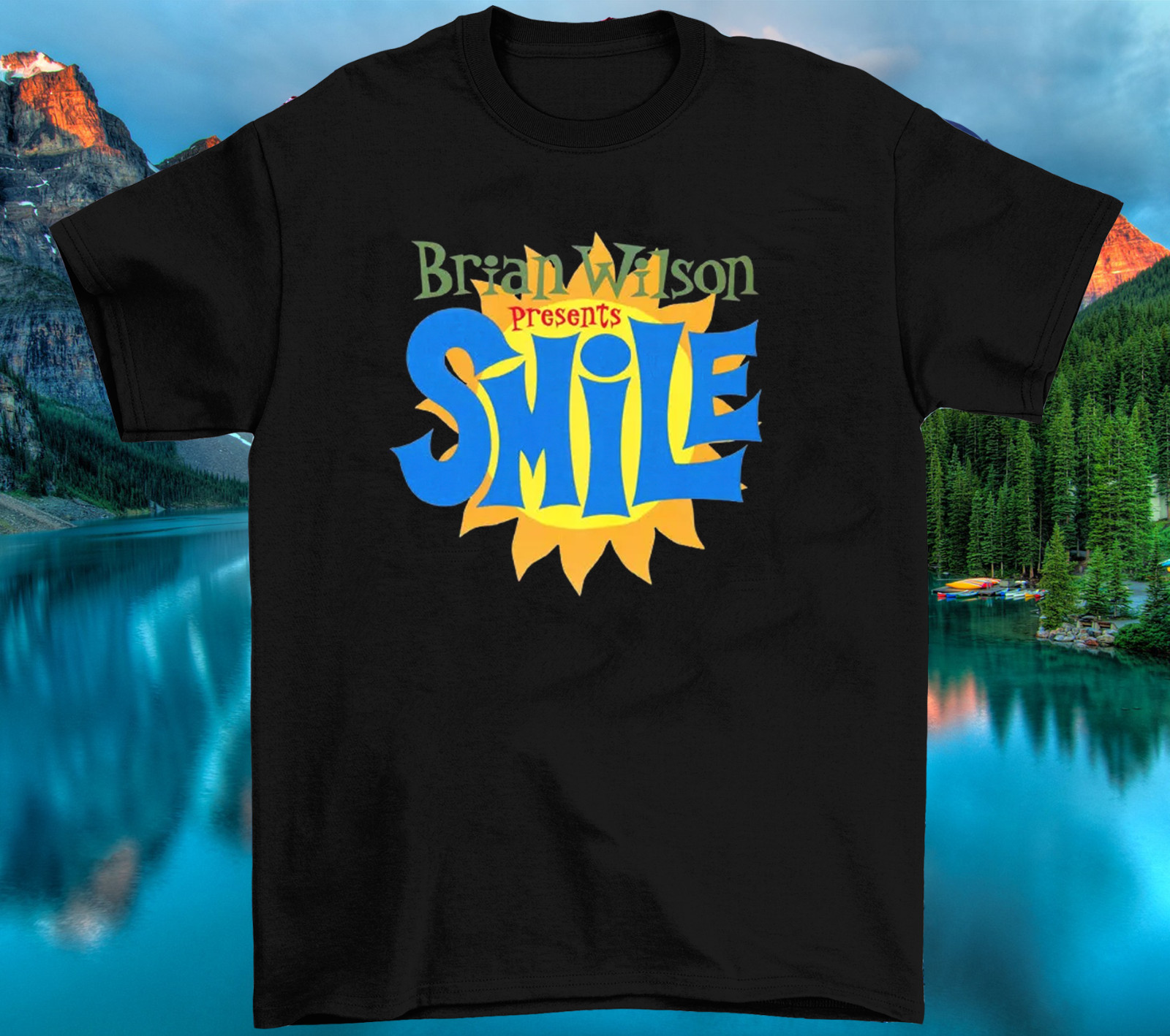 The Beach Boys Brian Wilson Smile Cotton Black All Size T Shirt TR425
