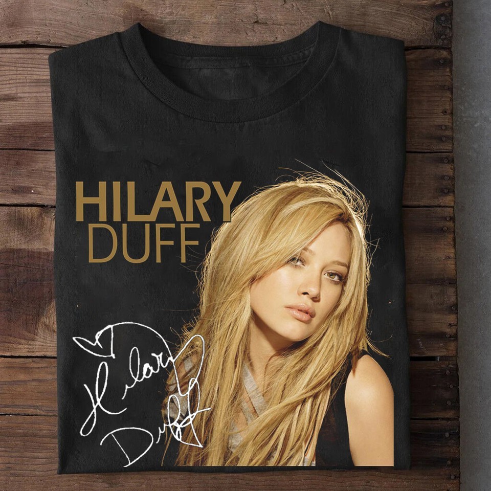 Hilary Duff Anywhere But Here Signature Black Unisex Shirt S-5XL N8614