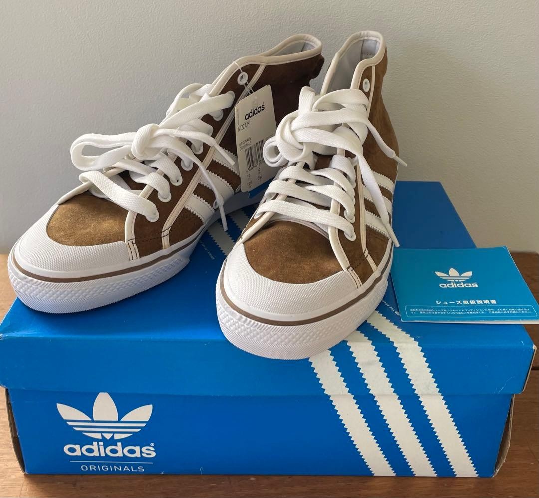 Deadstock Adidas Originals Nizza Hi Leathe Wht Leathe G03202 Sneaker Men Us10.5
