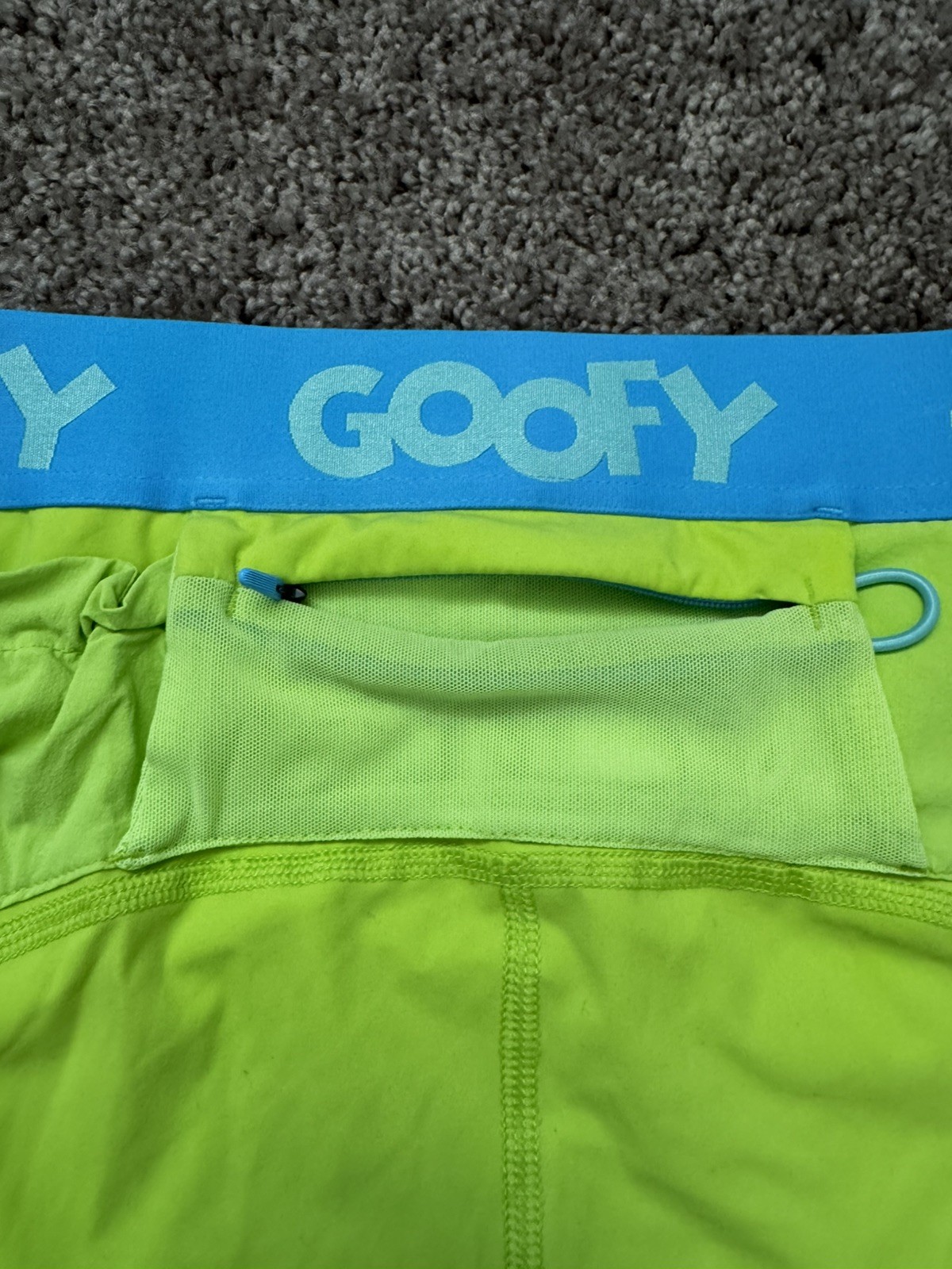 Disney X Outdoor Voices Size L Disney Goofy Shorts Lime Green UPF-50