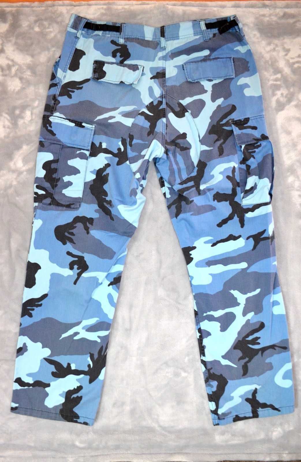 Rothco Ultra Force BDU Cargo Pants Blue Camo Mens Large Regular 38 x 31 Military