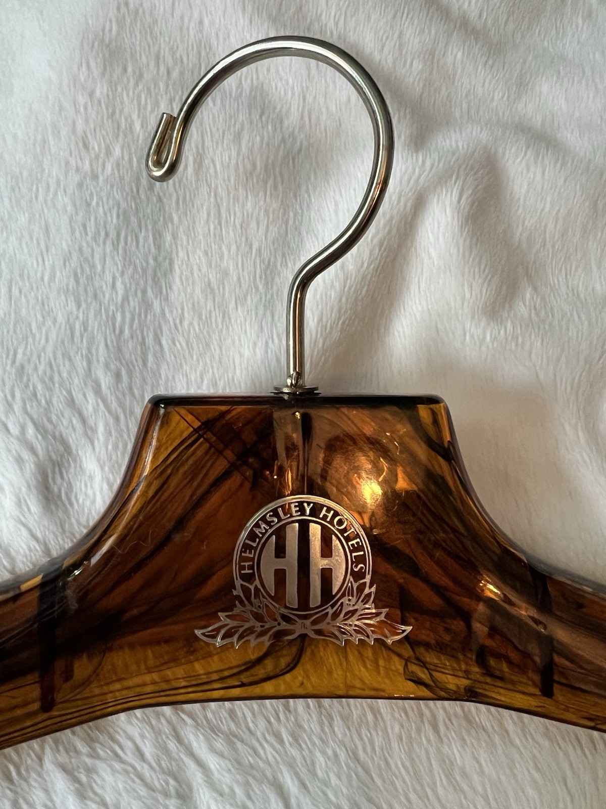 Leona Helmsley Hotels NYC New York MCM Hollywood Regency Plastic Fur Coat Hanger