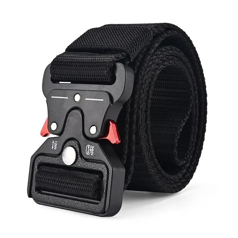 Genuine Tactical Belt Quick Release Nylon Military Outdoor Sports Black Unisex