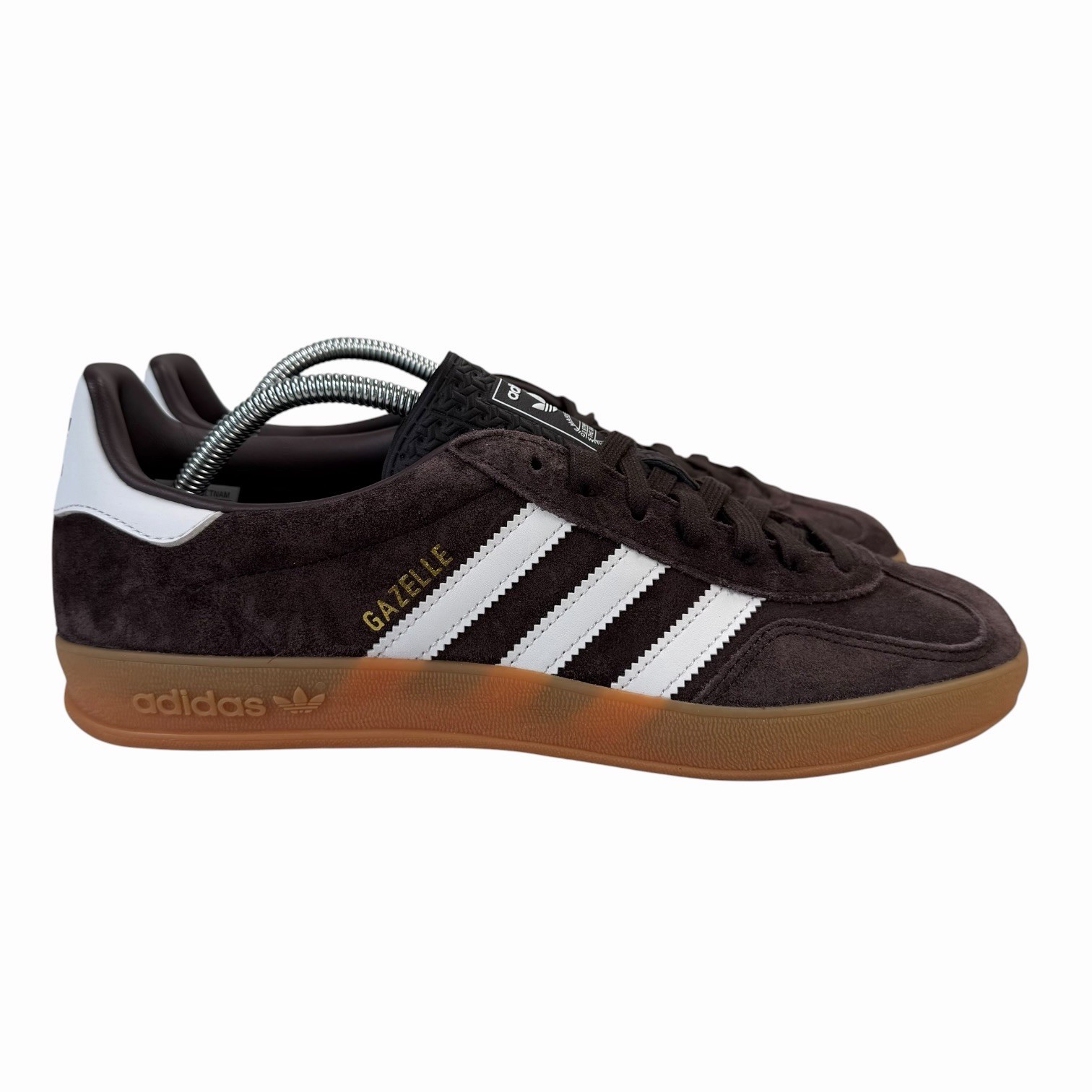 Adidas Gazelle Indoor Aurora Coffee Core White Gum Shoes HQ5152 Men’s Sizes 7-10
