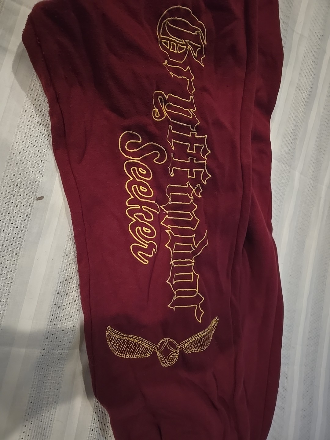 Harry Potter Gryffindor Quidditch Seeker Woman’s M 2 Piece Hoodie/Sweatpant