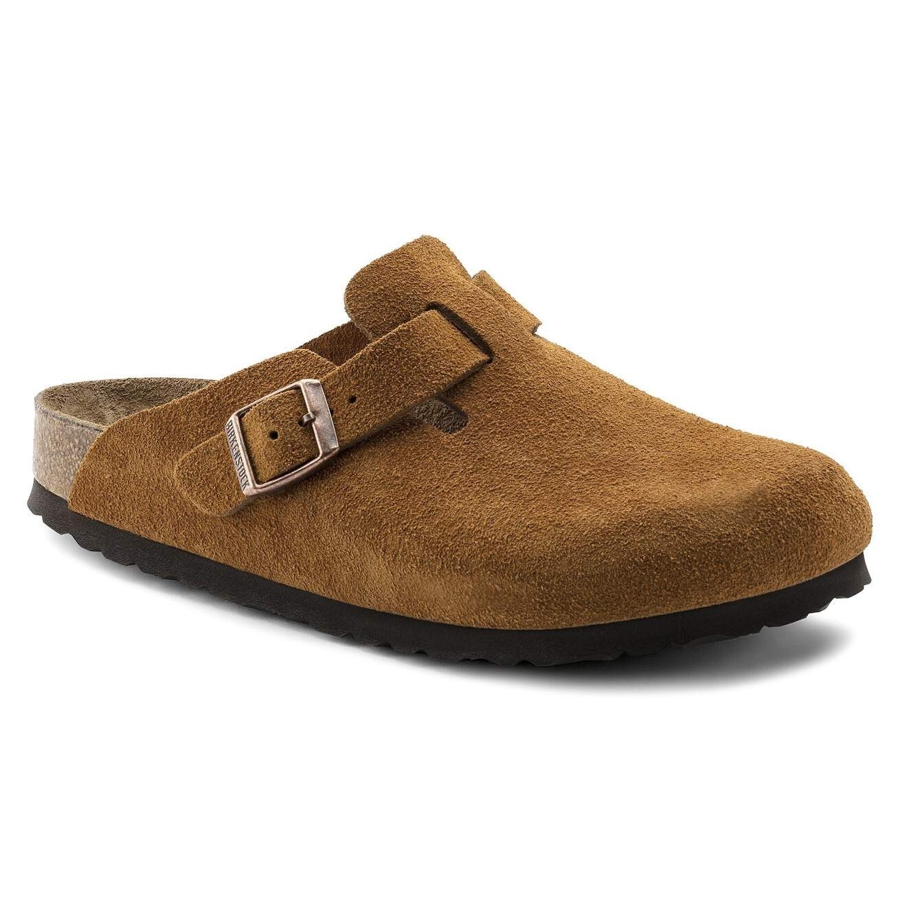 NWT-BIRKENSTOCK Boston Soft Footbed Suede Leather (ALL SIZE-COLOR)