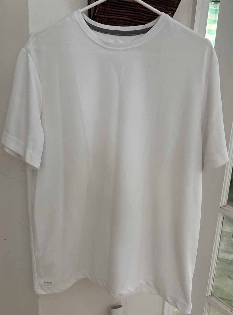 Athletic Works White DriWorks Active Top size L