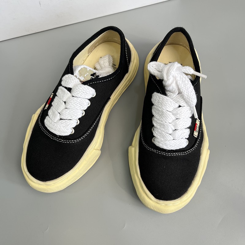 Maison Mihara Yasuhiro Unisex Canvas Platform Preppy Casual Sneakers NEW