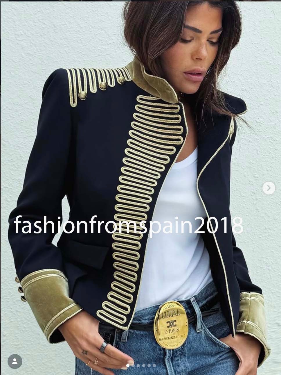 ZARA NEW WOMAN ARMY ZW COLL LIMITED TOGGLE JACKET DARK NAVY XS-L 2453/326/422