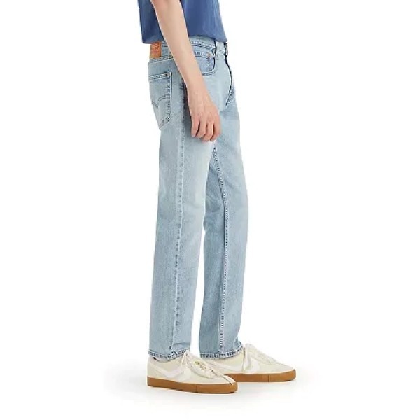 Levi’s Men’s 502 Taper Fit Stretch Light Blue Washed Jeans Sizes 29 to 38