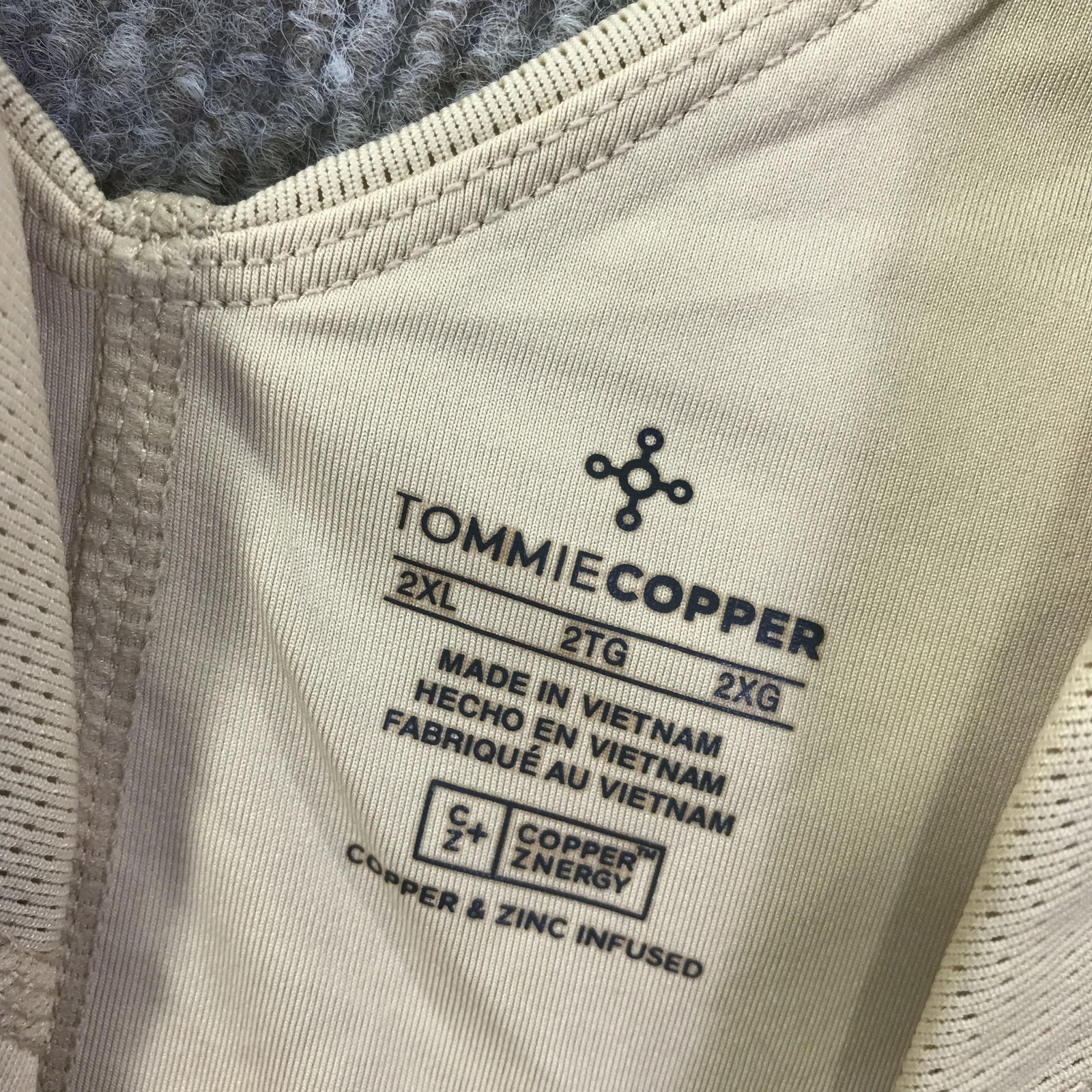 Tommie Copper Sports Bra Womens 2XL Shoulder Support Activewear Gym Comfort Fitn