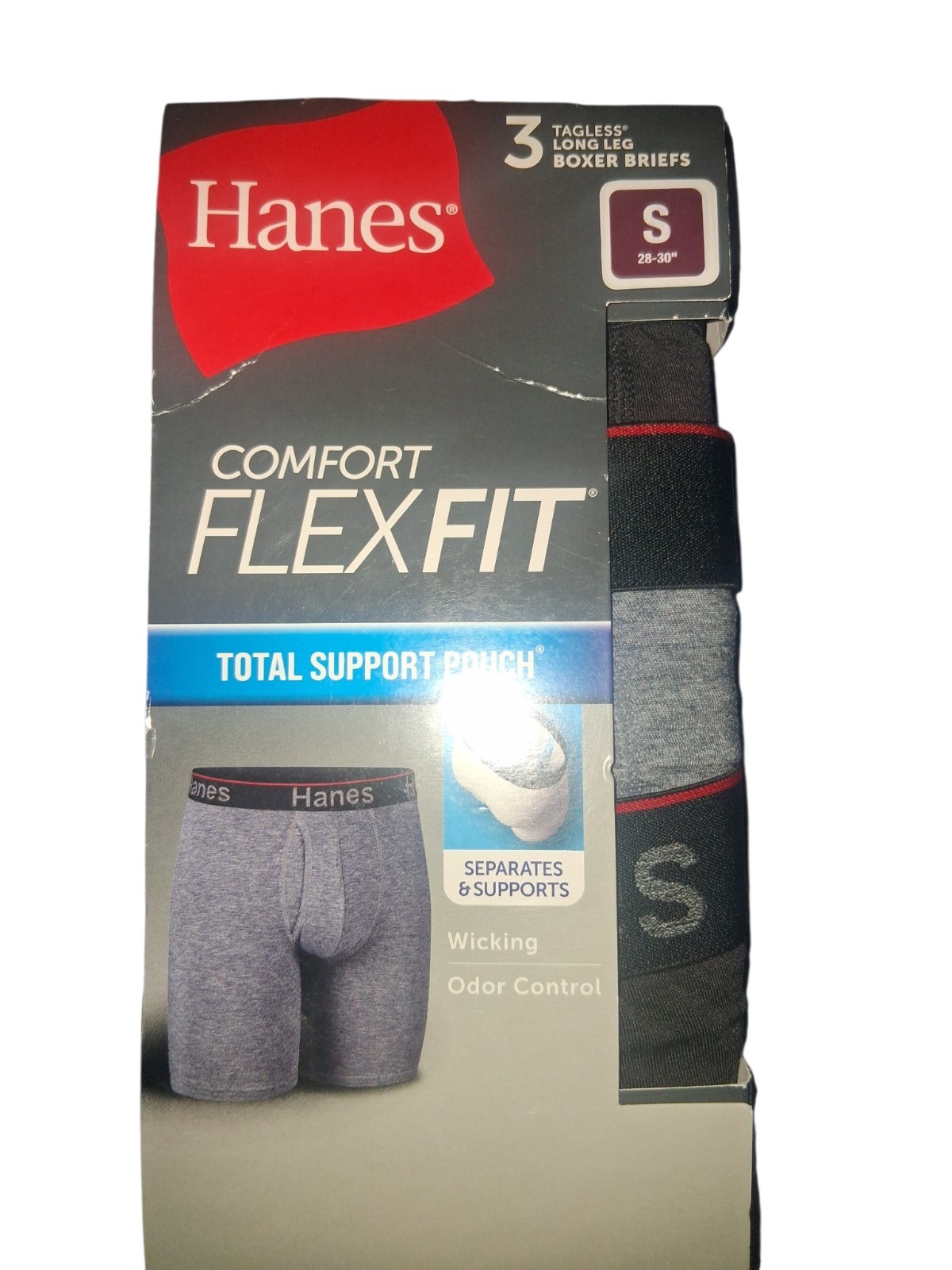 Hanes Comfort Flex Fit Total Support Pouch Tagless No Ride Up 3-Pack S Multi