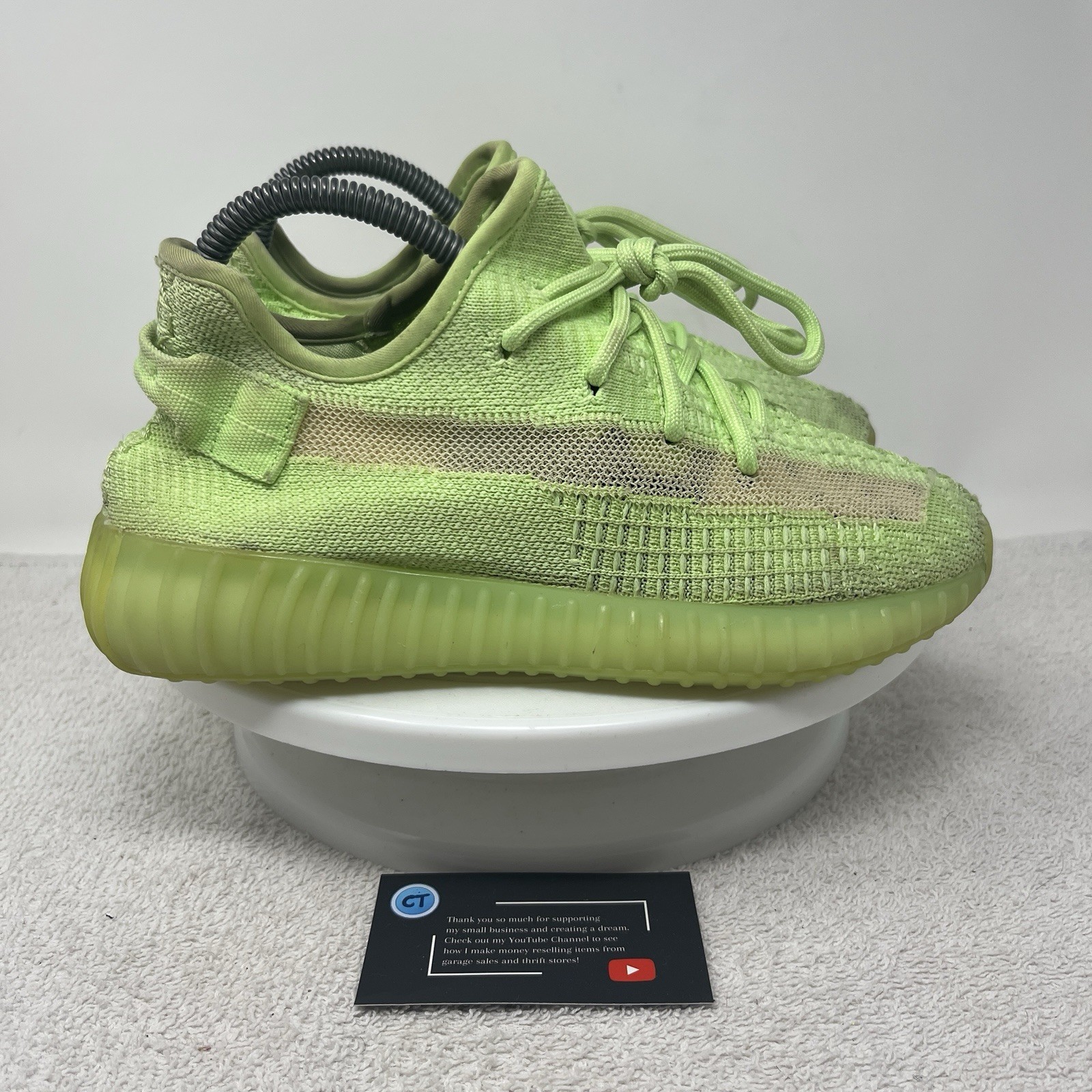 Yeezy Boost 350 V2 “Glow / GID” Shoes Men’s Size 6.5 Athletic Sneakers EG5293