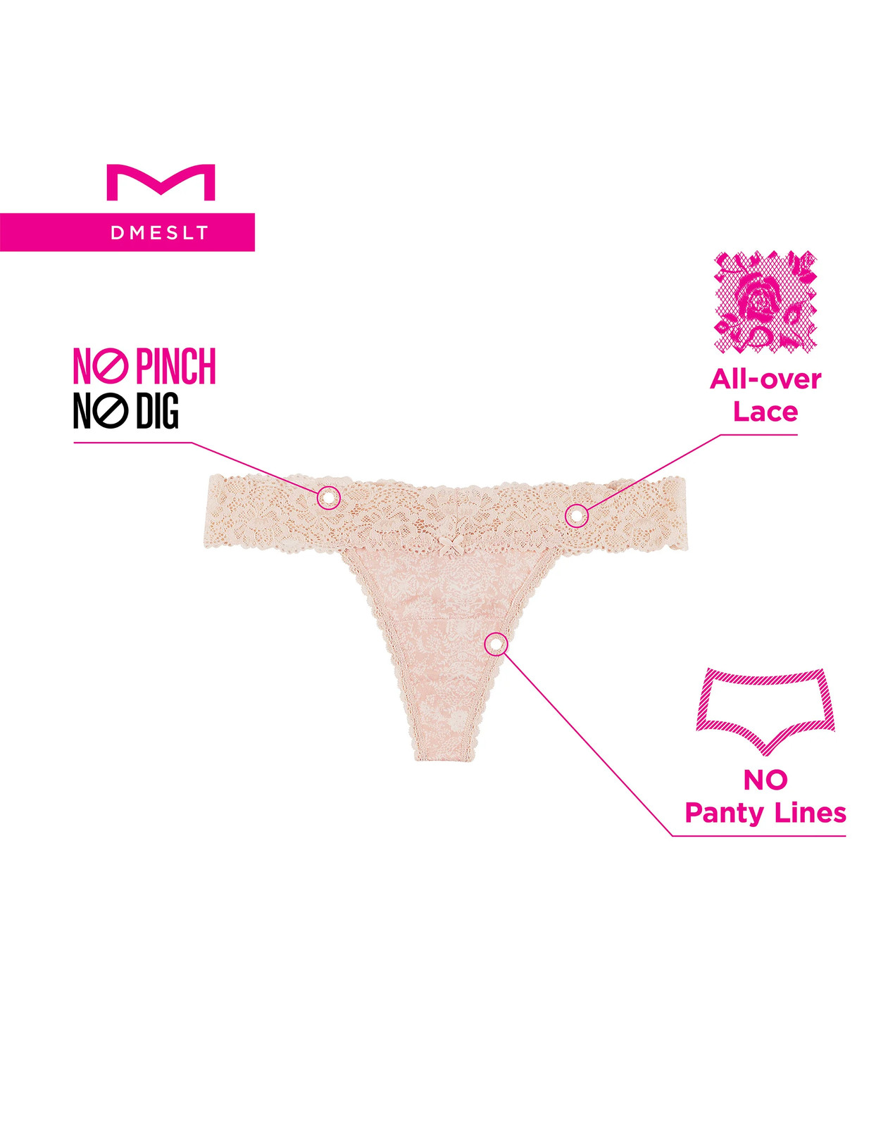 Maidenform All-Over Lace Thong Women’s