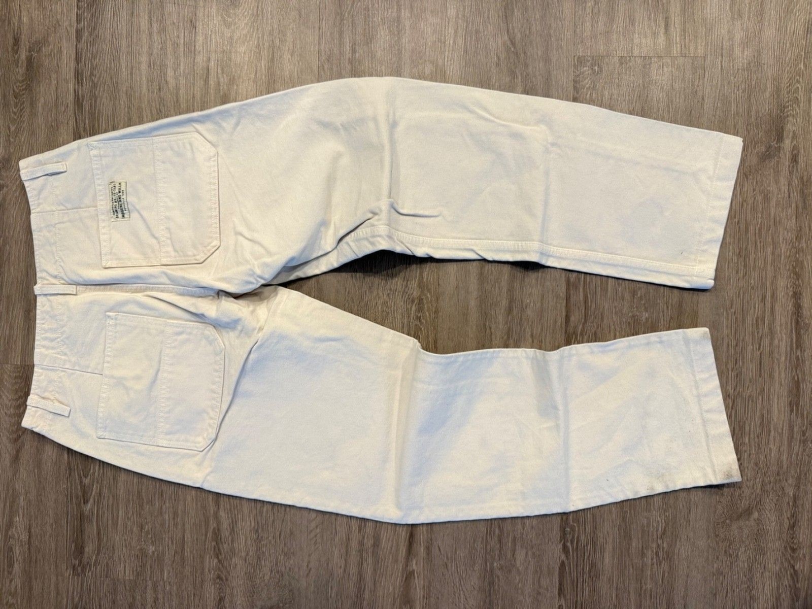 Imogene Willie Jeans size 33 Button Fly Straight Pintuck Natural Denim USA