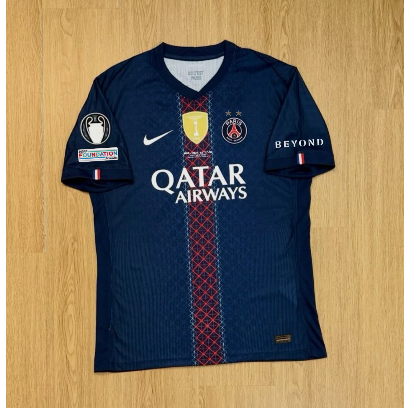 PSG 2026 UCL Final Winners Jersey Professional Player Version